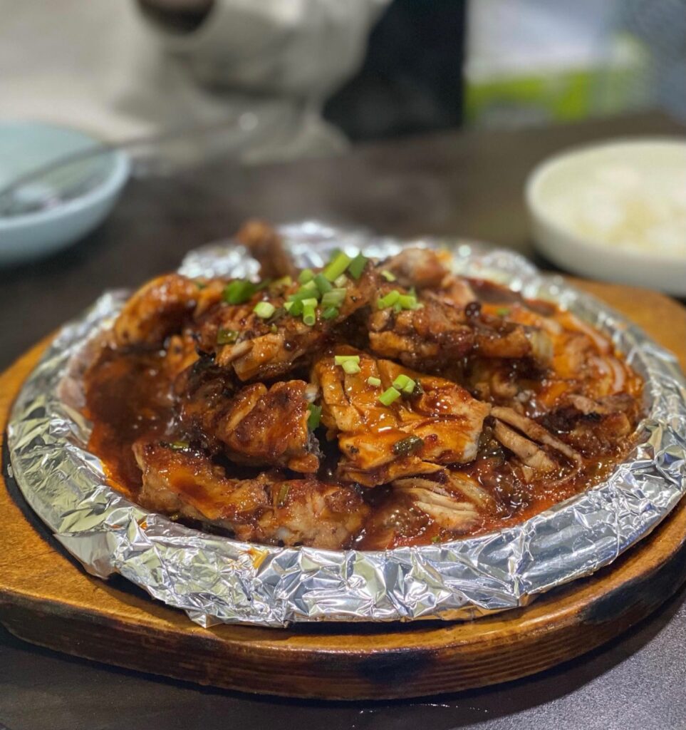 Korean chicken duck dish Seoul Suyu Dobong Gangbuk African charcoal barbecue