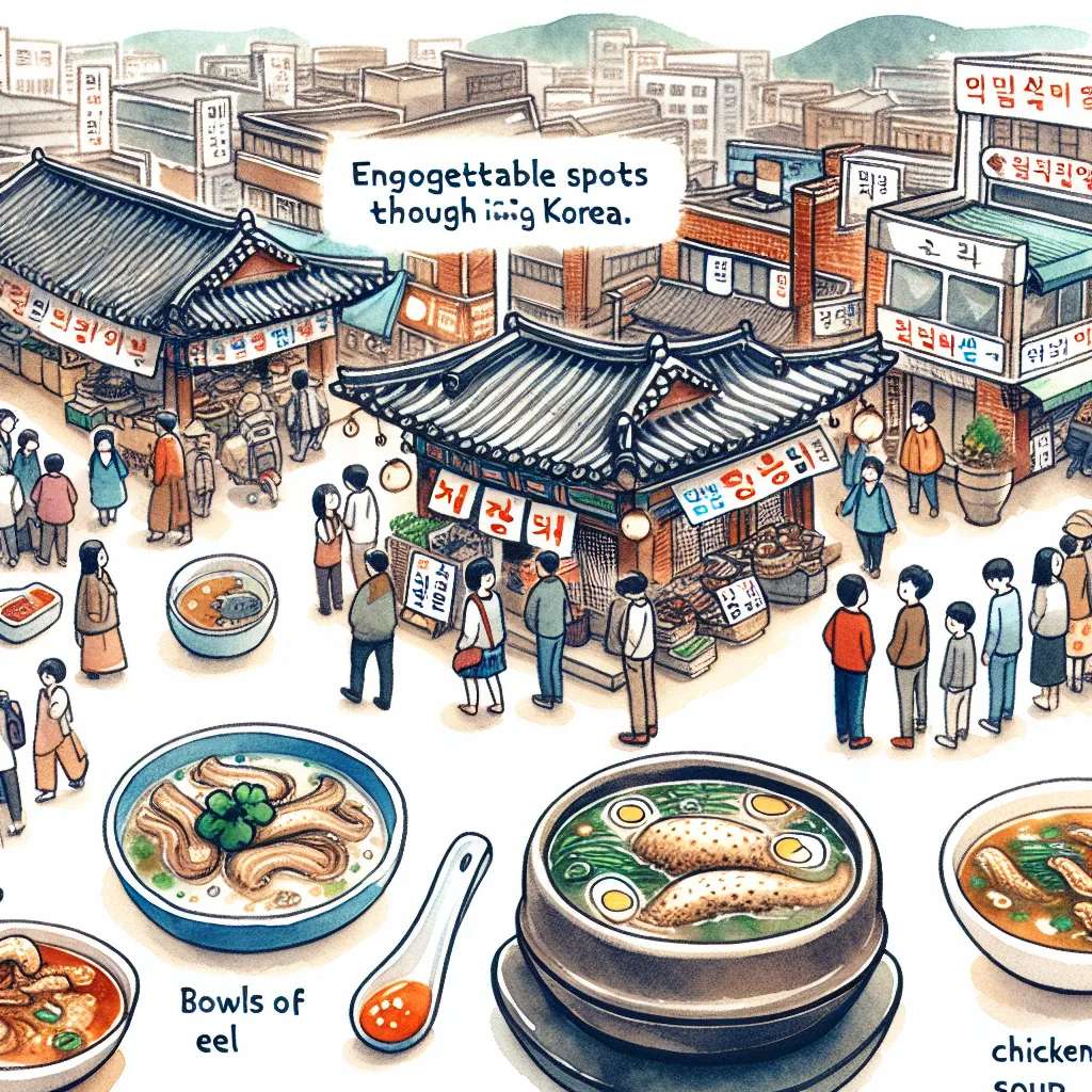 穿越朝鲜半岛的美食之旅--难忘的鳗鱼鸡汤景点