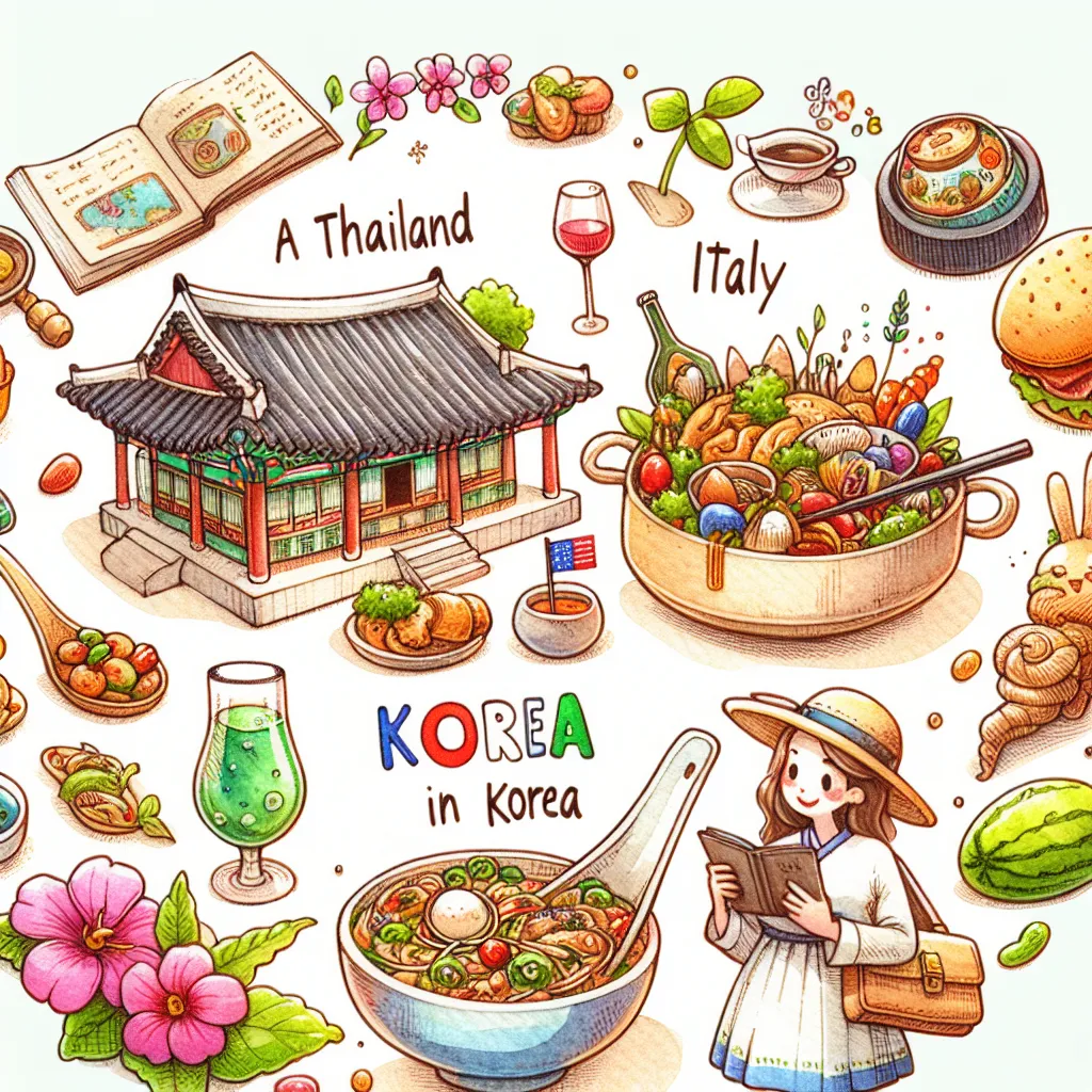 태국-이탈리아-미국-한국-요리 투어