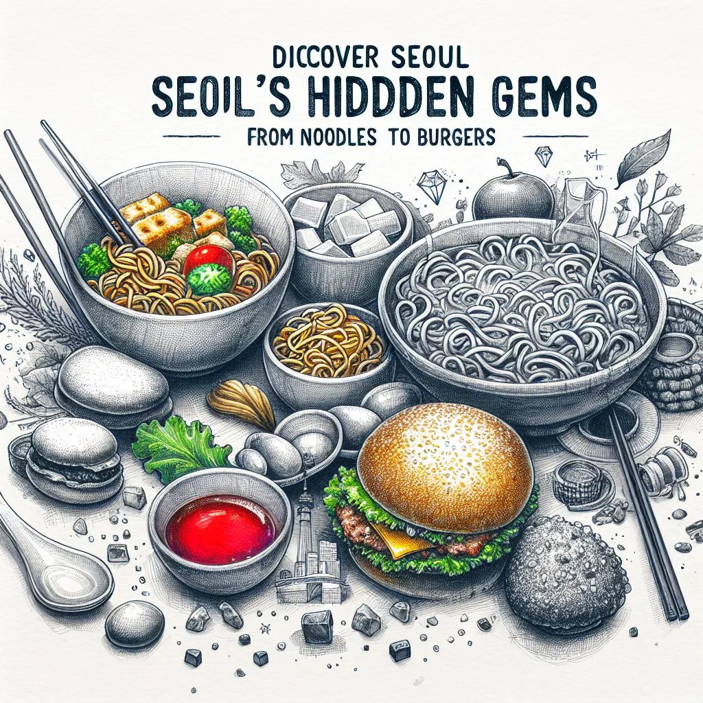 서울의 숨겨진 보석, 국수부터 햄버거까지 발견하기