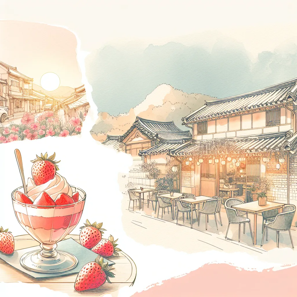 发现韩国草莓甜点的最佳咖啡馆