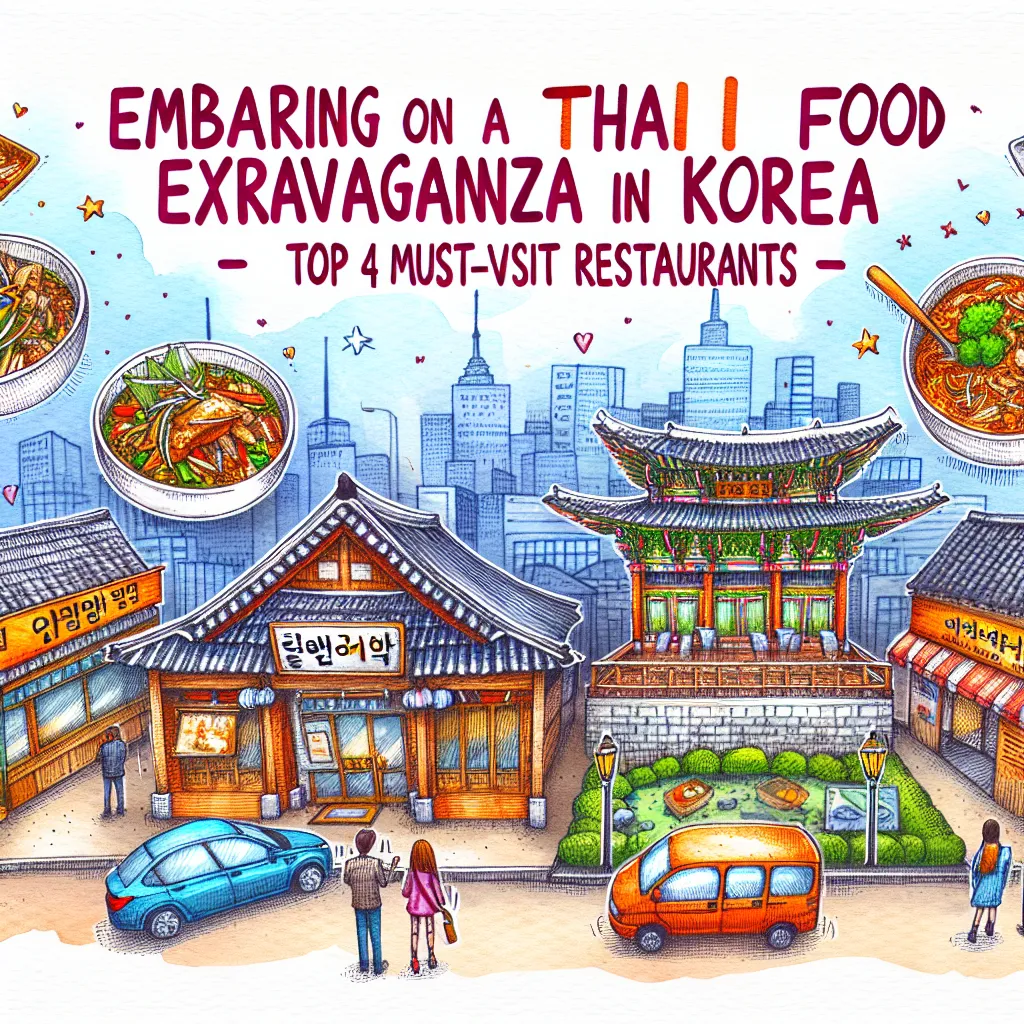 한국에서 꼭 가봐야 할 태국 음식 맛집 4곳을 소개합니다.