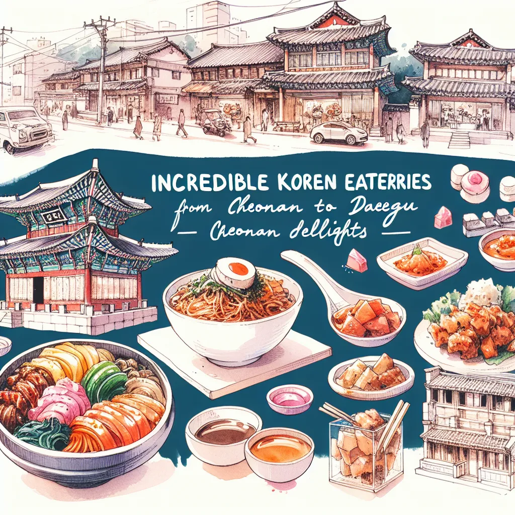 令人难以置信的朝鲜美食--从天安到大邱的美食