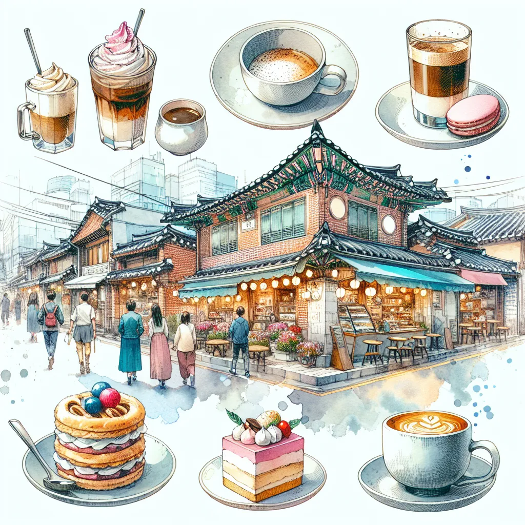 한국 카페의 다양한 지역에서의 즐거움