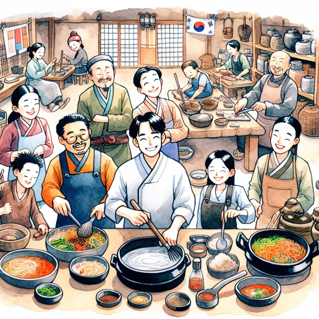 한국의 6대 요리 명인 만나기