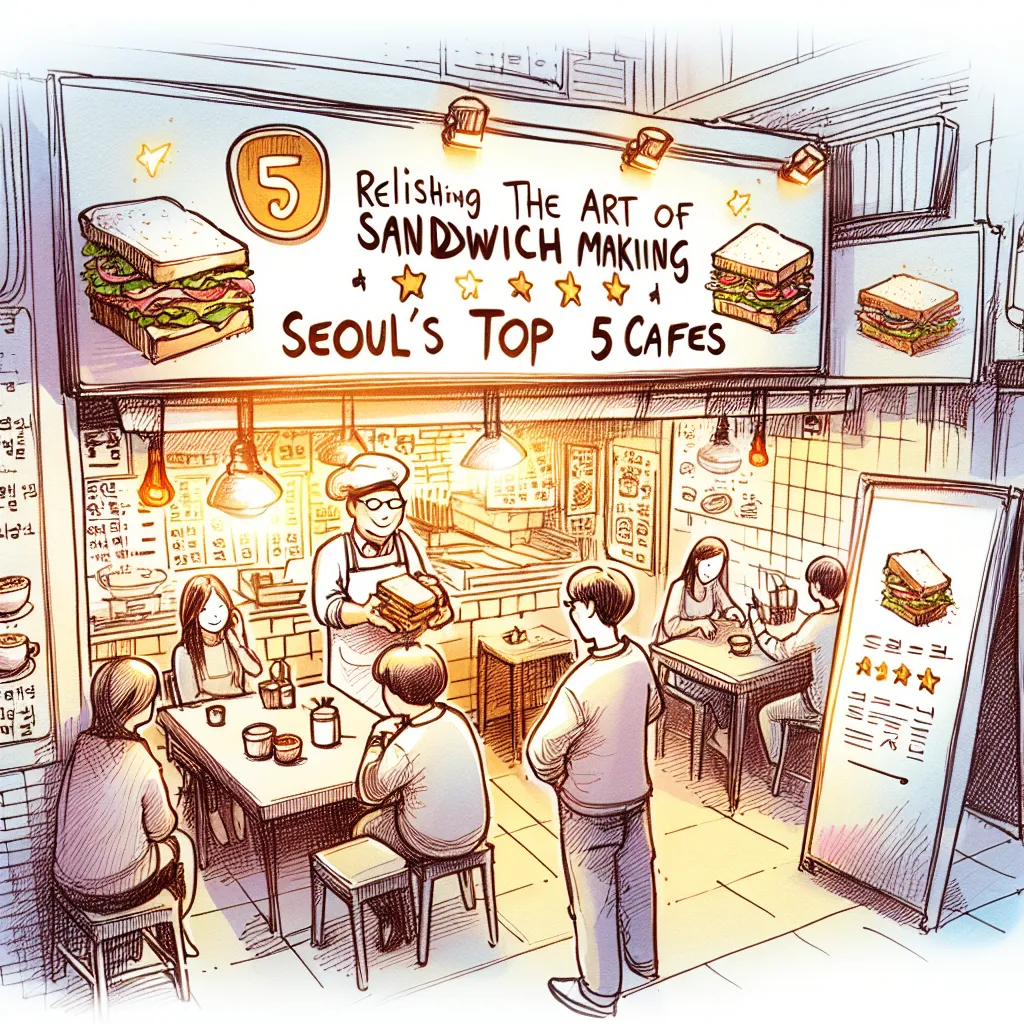 서울 톱 5 카페에서 샌드위치 만들기 체험하기