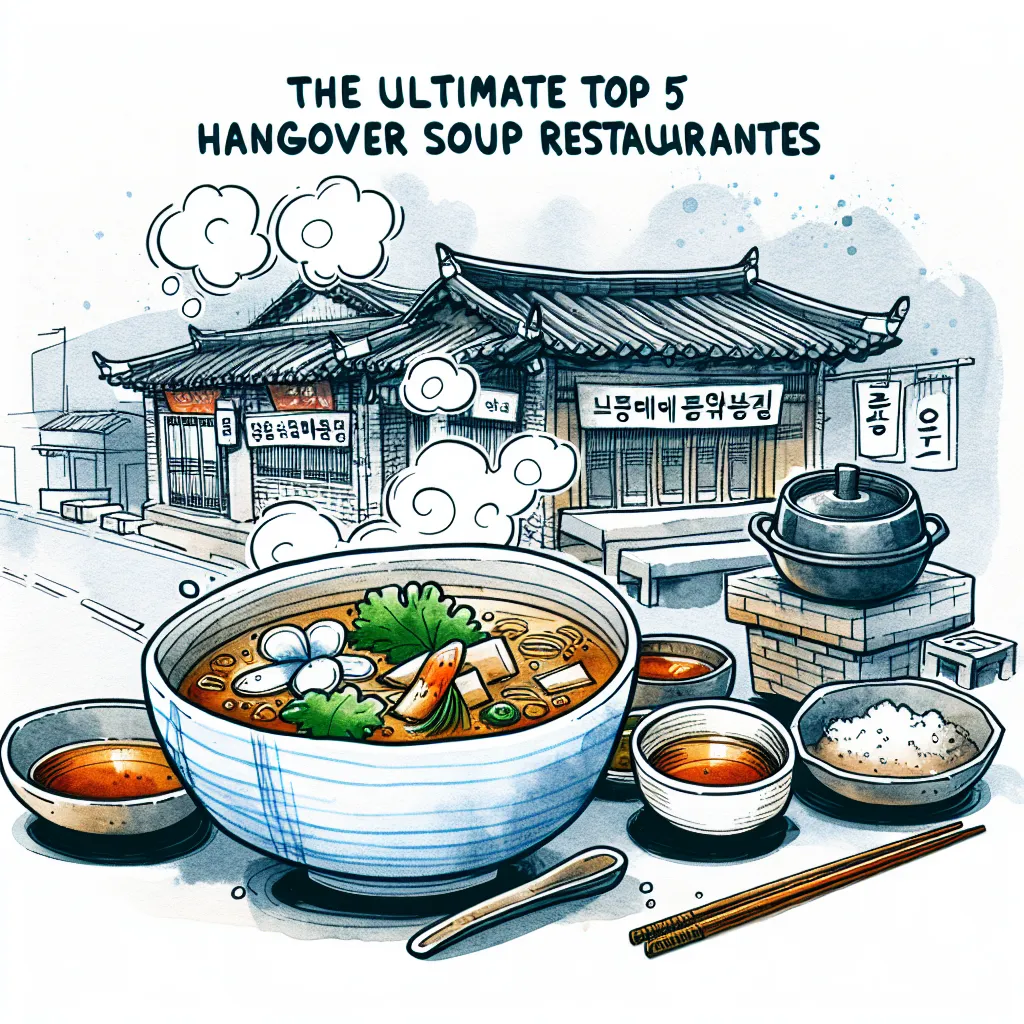 韩国最好吃的五家宿醉汤餐厅