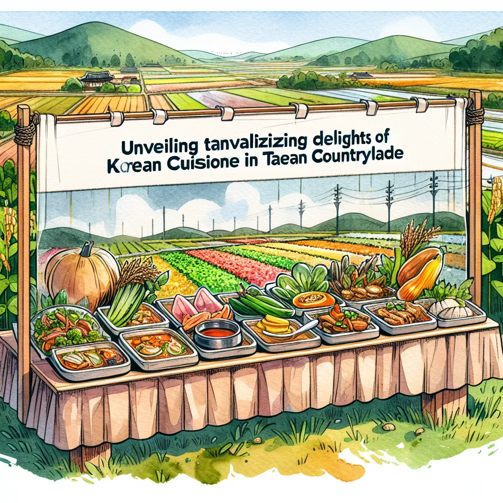 태안 시골에서 맛보는 한국 요리의 즐거움 공개