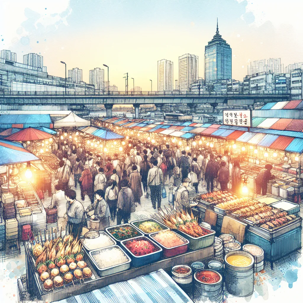 釜山顶级市场的美味餐厅