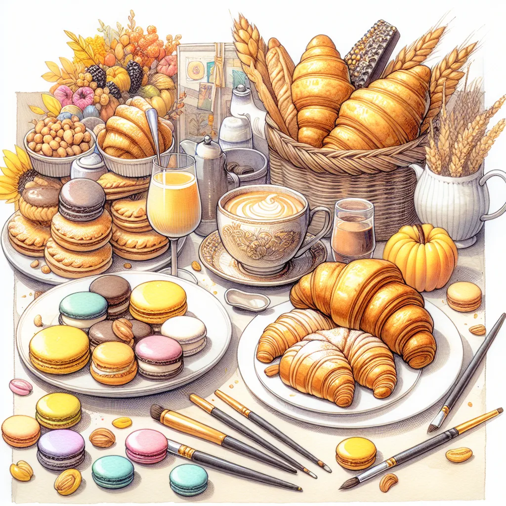 チュソク祝祭のための楽しいフランス菓子