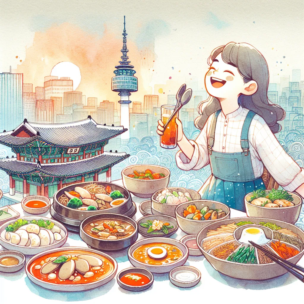 유쾌한 한국 요리 모험