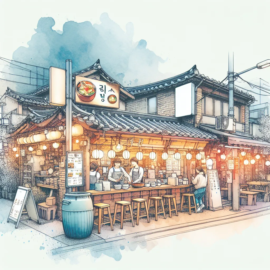大田の楽しい韓国料理店