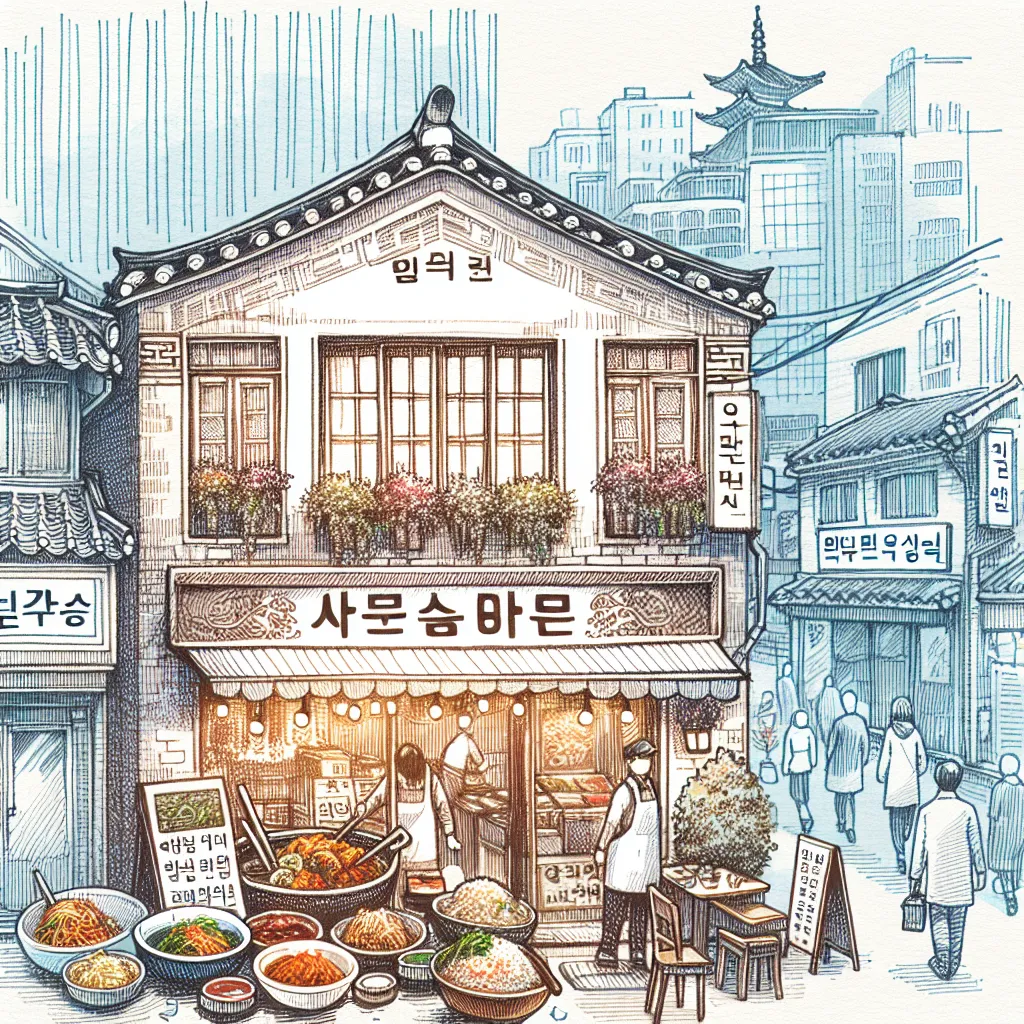 在当地餐馆发现正宗的韩国美食