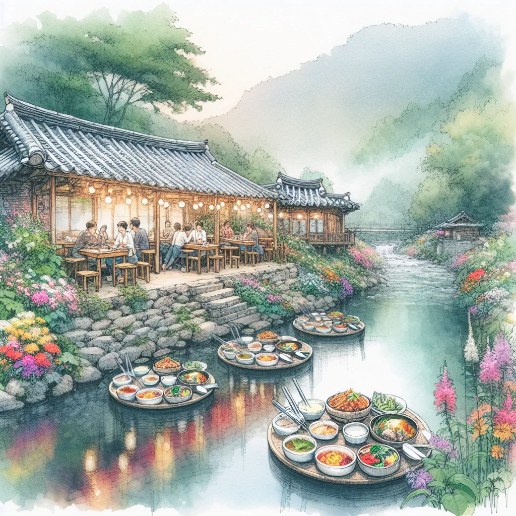 강변 카페: 한국의 경치 좋은 식당을 만나다
