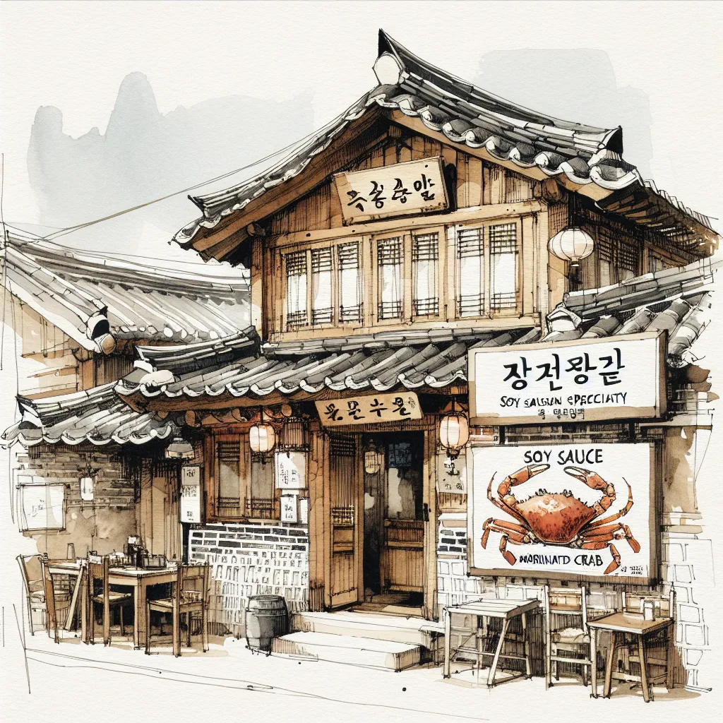 探索--最好的韩国酱油腌蟹餐厅
