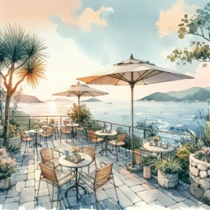 deléitese con las vistas al océano de los mejores cafés de yongjongdo