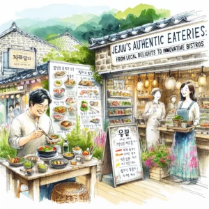 从当地美食到创新小酒馆的 jejus-authentic-eateries