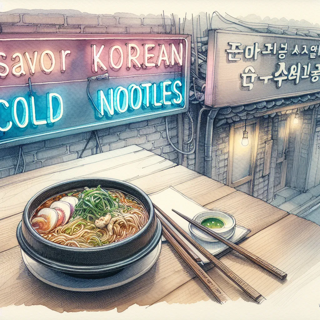 정통 한국식 냉면을 맛보는 최고의 누들 하우스