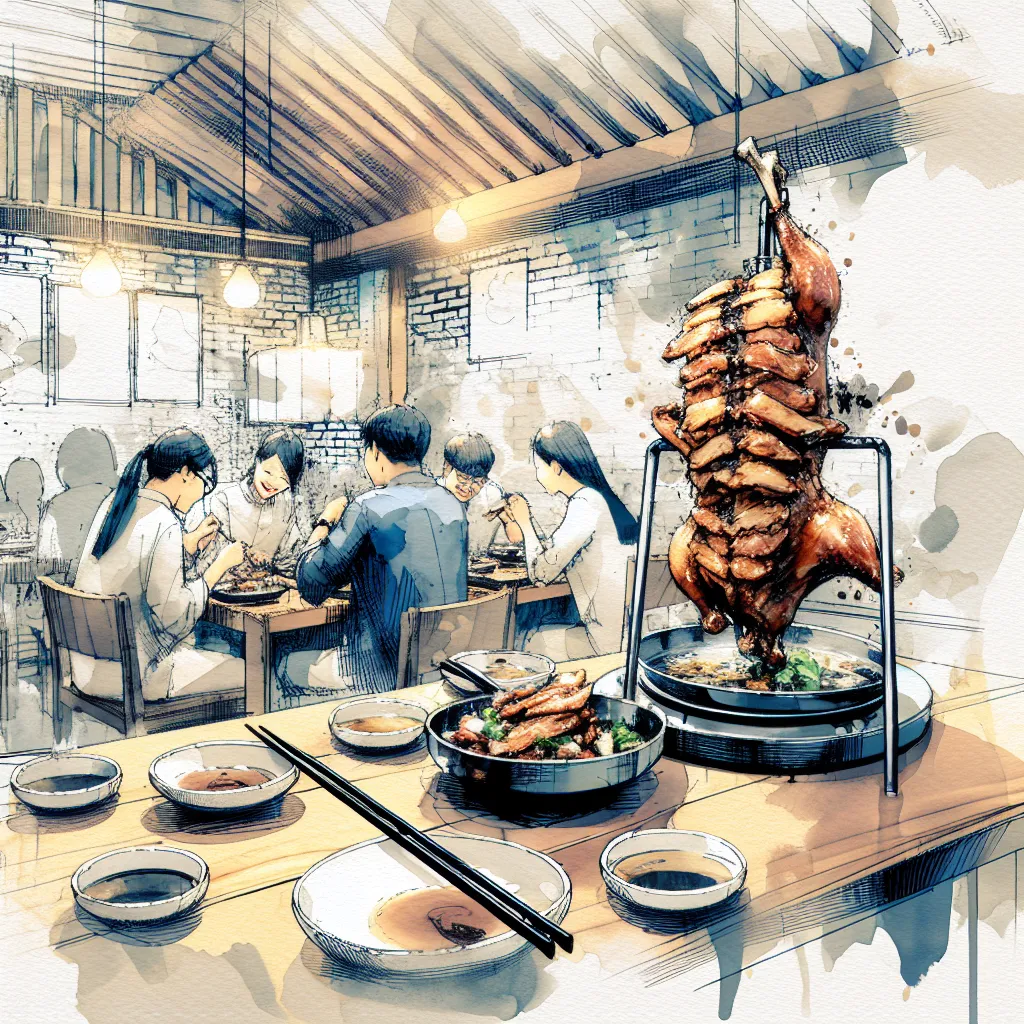 本場の韓国鴨料理を一流レストランで味わう