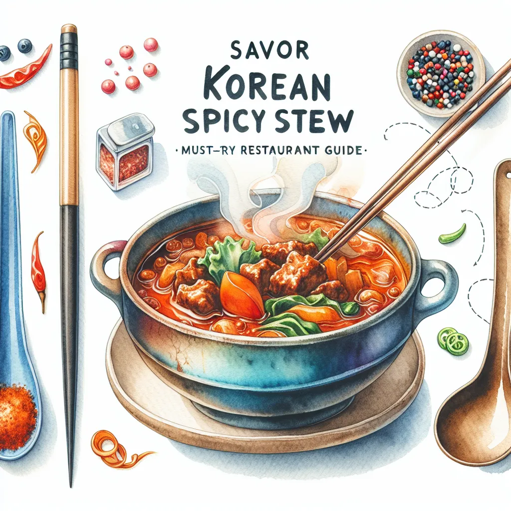 맛보기-한국-매운-찌개-맛보기-레스토랑-가이드