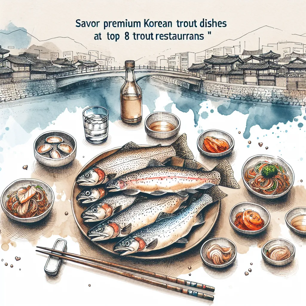 在顶级八鳟鱼餐厅品尝顶级朝鲜鳟鱼美食