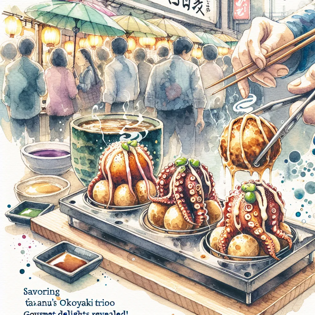 맛보기-오사카-명품-타코야키-트리오-미식가-즐길거리-공개