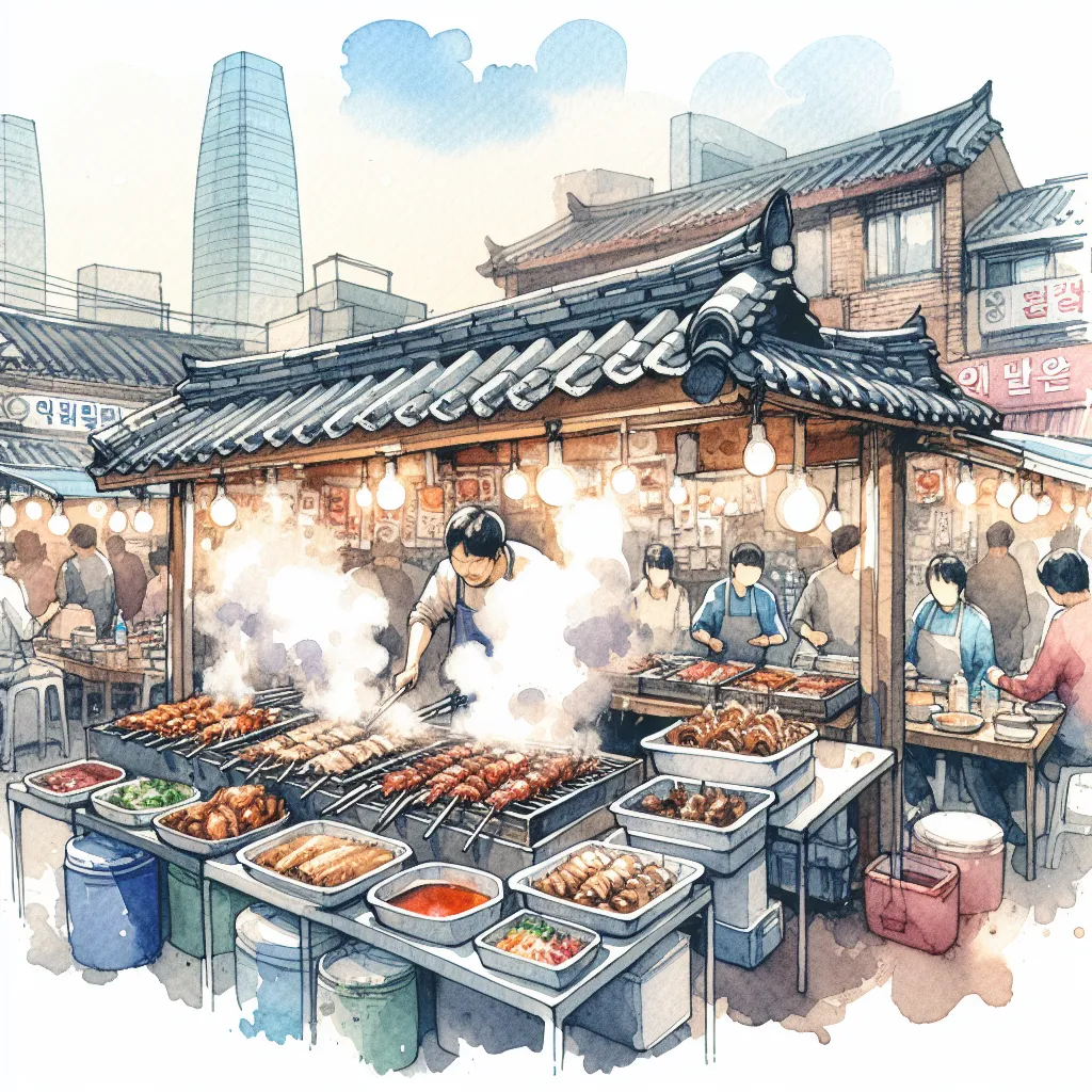 sizzling korean-bbq-stalls-in-seoul