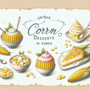 postres de maíz únicos en corea