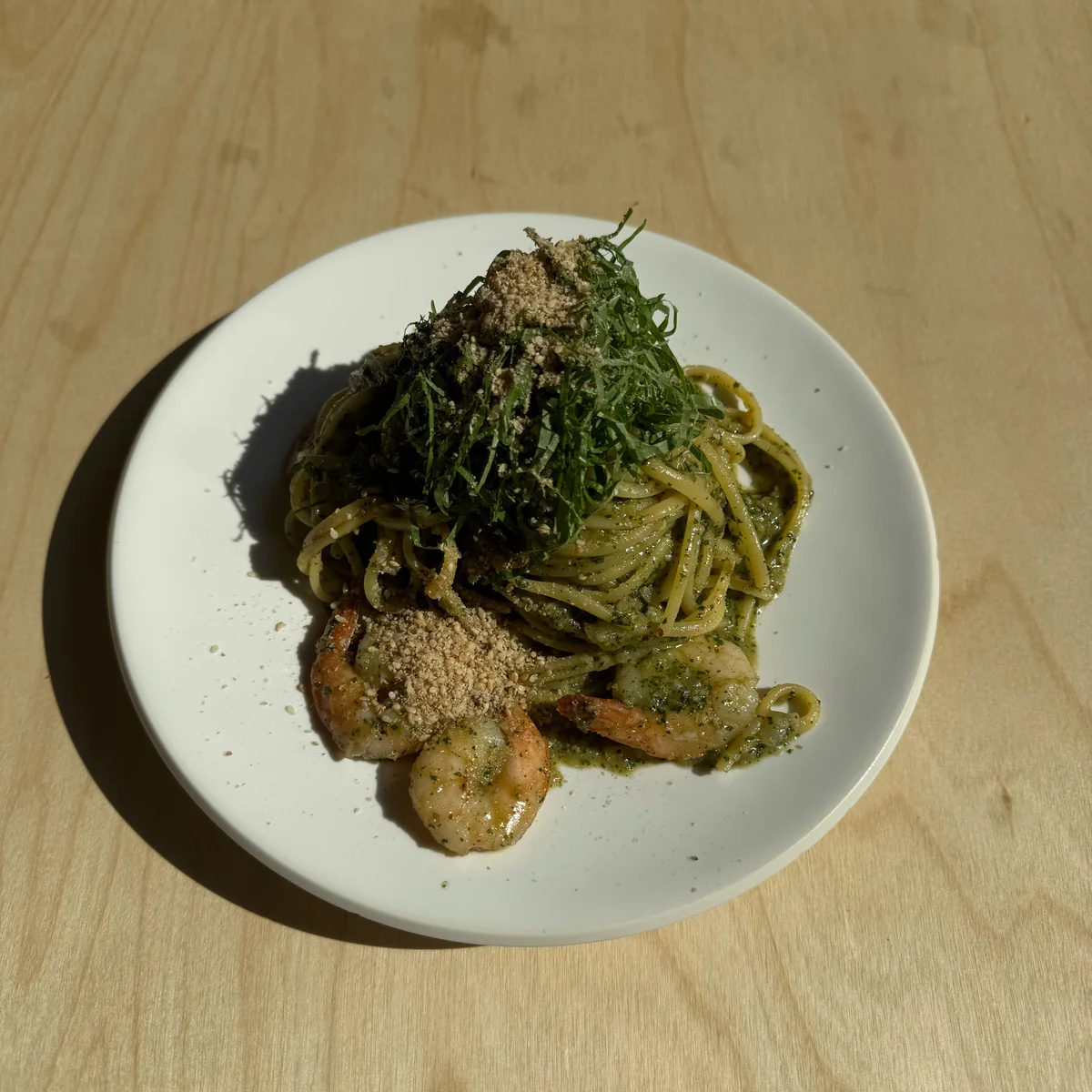 Degustación del nuevo plato del menú, Pasta de cerdo a la parrilla, en 'focoa brunch'('포코아 브런치')